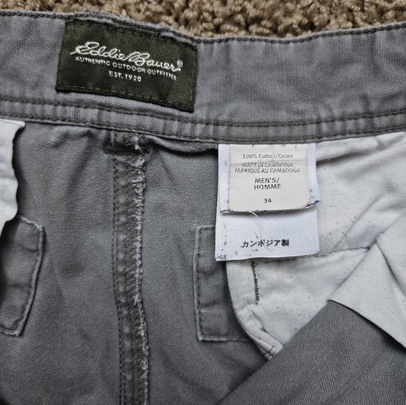 Eddie Bauer Cargo Shorts Men's 34 - Picture 4 of 6